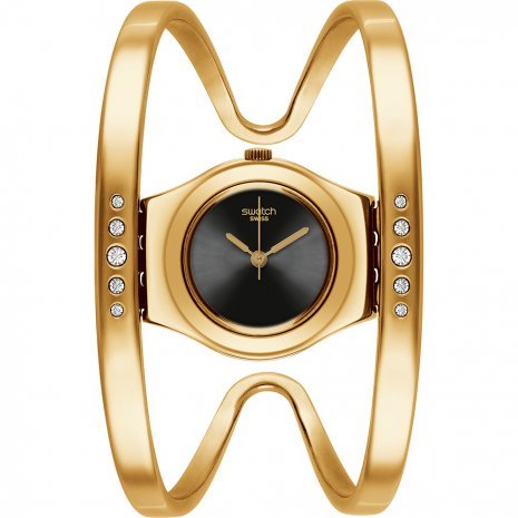 Swatch gold hot sale plated watch